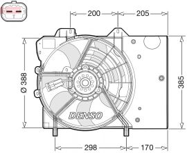 Denso DER21024 - Ventilátor motora