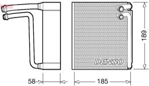 Denso DEV09025 - Výparník -