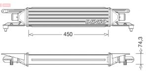 Denso DIT01007 - Chladič plniaceho vzduchu