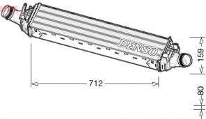 Denso DIT02038 - Chladič plniaceho vzduchu