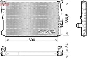 Denso DRM05122 - Chladič vody