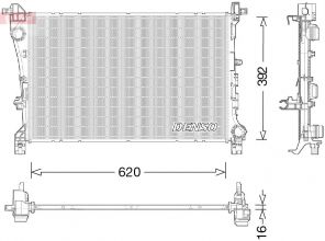 Denso DRM09046 - Chladič vody