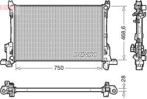 Denso DRM09174 - Chladič vody