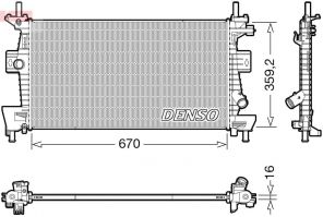 Denso DRM10114 - Chladič vody
