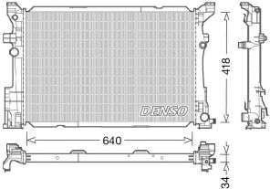 Denso DRM17054 - Chladič vody