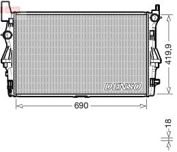 Denso DRM17114 - Chladič vody