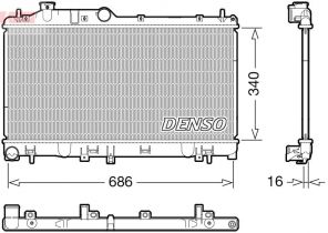 Denso DRM36025 - Chladič vody