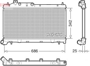 Denso DRM36026 - Chladič vody