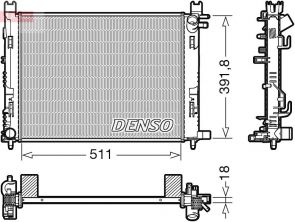 Denso DRM37002 - Chladič vody
