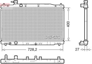 Denso DRM40050 - Chladič vody