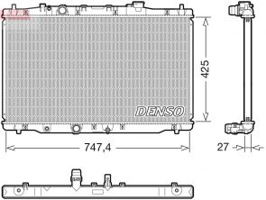 Denso DRM40054 - Chladič vody