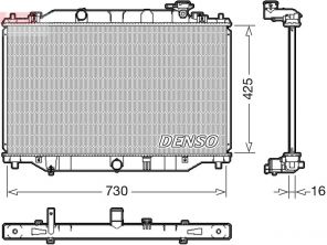 Denso DRM44039 - Chladič vody