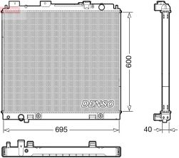 Denso DRM46068 - Chladič vody