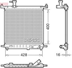 Denso DRM46072 - Chladič vody