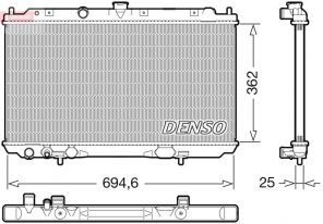 Denso DRM46073 - Chladič vody