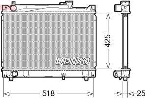 Denso DRM47030 - Chladič vody