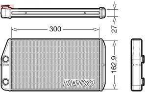 Denso DRR01002 - Výmenník tepla vnútorného kúrenia