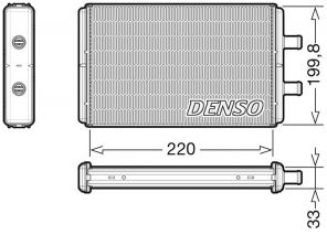 Denso DRR12016 - Výmenník tepla vnútorného kúrenia