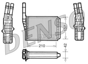 Denso DRR23013 - Výmenník tepla vnútorného kúrenia