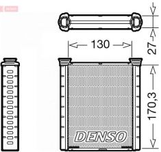 Denso DRR46001 - Výmenník tepla vnútorného kúrenia
