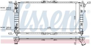 Nissens 62486A - Chladič vody -