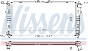 Nissens 62487A - Chladič vody -