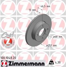 Zimmermann 100.1048.20 - Brzdový kotúč -