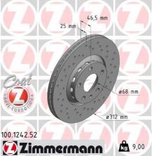 Zimmermann 100.1242.52 - Brzdový kotúč -