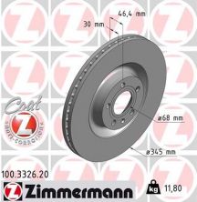 Zimmermann 100.3326.20 - Brzdový kotúč -