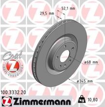 Zimmermann 100.3332.20 - Brzdový kotúč -