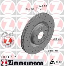 Zimmermann 100.3332.52 - Brzdový kotúč -