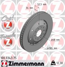 Zimmermann 100.3343.75 - Brzdový kotúč -
