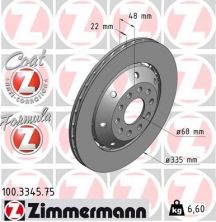 Zimmermann 100.3345.75 - Brzdový kotúč -