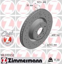 Zimmermann 100.3359.52 - Brzdový kotúč -