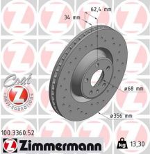 Zimmermann 100.3360.52 - Brzdový kotúč -