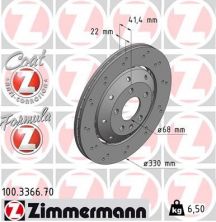 Zimmermann 100.3366.70 - Brzdový kotúč -