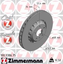 Zimmermann 100.3386.75 - Brzdový kotúč -