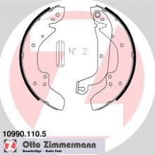 Zimmermann 10990.110.5 - Brzdové čeľuste -