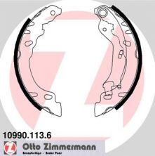 Zimmermann 10990.113.6 - Brzdové čeľuste -