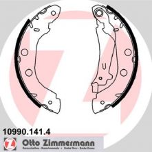 Zimmermann 10990.141.4 - Brzdové čeľuste -