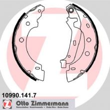 Zimmermann 10990.141.7 - Brzdové čeľuste -