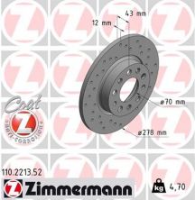 Zimmermann 110.2213.52 - Brzdový kotúč -