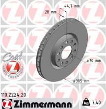 Zimmermann 110.2224.20 - Brzdový kotúč -