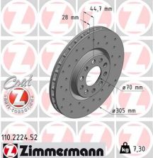 Zimmermann 110.2224.52 - Brzdový kotúč -