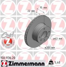Zimmermann 150.1136.20 - Brzdový kotúč -