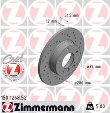 Zimmermann 150.1268.52 - Brzdový kotúč -