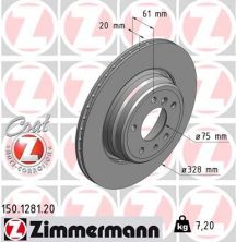 Zimmermann 150.1281.20 - Brzdový kotúč -