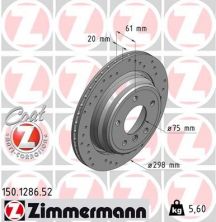 Zimmermann 150.1286.52 - Brzdový kotúč -