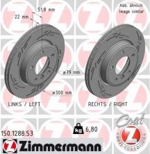 Zimmermann 150.1288.53 - Brzdový kotúč -
