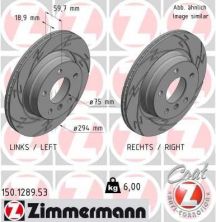 Zimmermann 150.1289.53 - Brzdový kotúč -